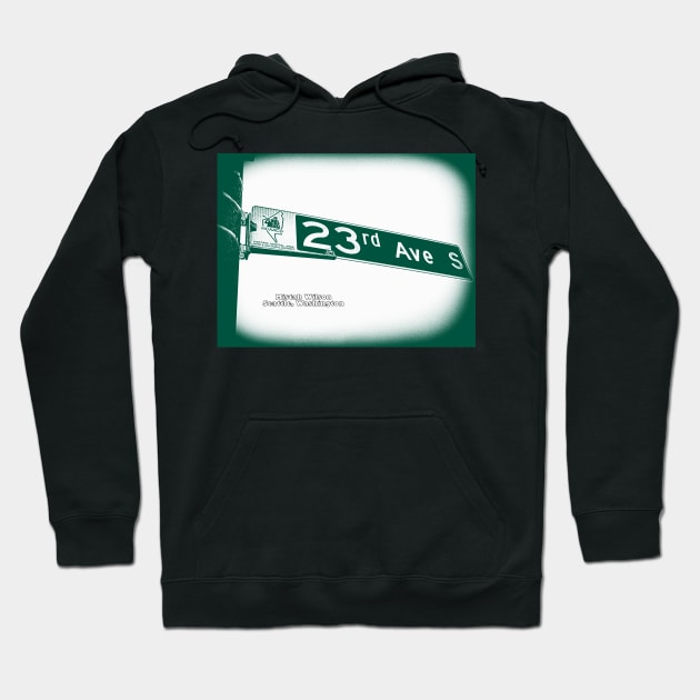 23rd Avenue, Central District, WHITE MINT Seattle, Washington by Mistah Wilson Hoodie by MistahWilson